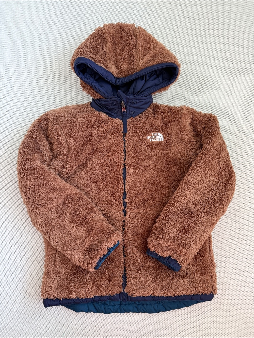 The North Face Reversible Mount Chimbo Full Zip Hooded Jacket Size Boys Small